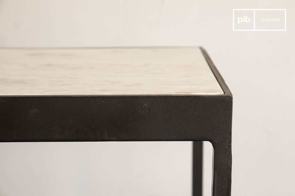 Consoletafel in wit en minimalistisch metaal | pib