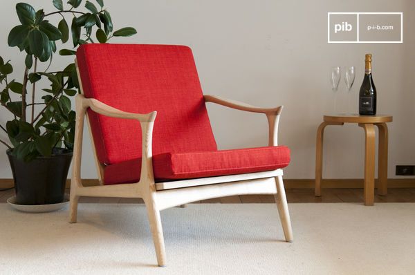 Bewonderenswaardig gevoeligheid Marty Fielding Scandinavische fauteuil Aarhus - mooie lichte houtafwerking | pib