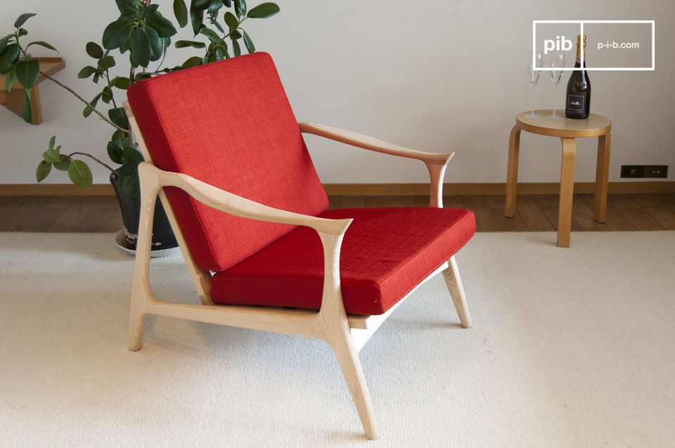 fauteuil Aarhus mooie lichte houtafwerking | pib