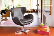 Vintage leren fauteuil Orchestra